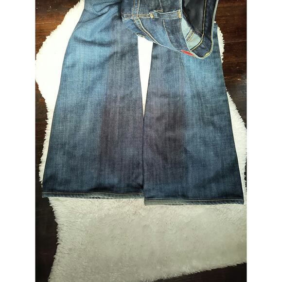 Adriano Goldschmied Womens The Legend Denim Jeans Flared Leg Blue Wash 28R - Picture 8 of 8